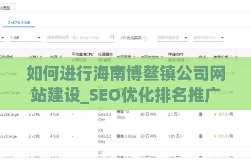 如何进行海南博鳌镇公司网站建设_SEO优化排名推广