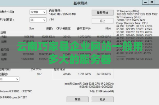 云南巧家县企业网站一般用多大的服务器